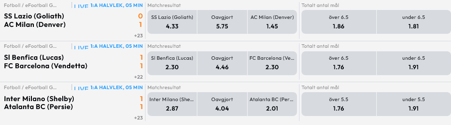 LiveBet - Bra odds och live betting hos NordicBet